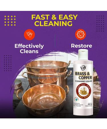 Brass & Copper Cleaning Gel - 300ml | Natural Safe Formula for Heavy Tarnish Removal - Buy Online on SooperMarket.com