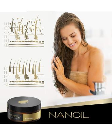 NANOIL Keratin Hair Mask 10fl oz - Revitalize and Strengthen Weak Hair - Buy Online on SooperMarket.com