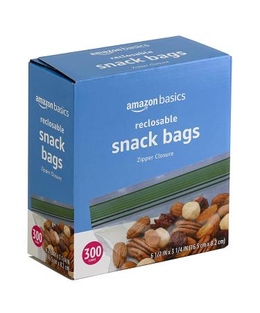Amazon Basics Snack Storage Bags 300 Count - Best Quality Snacking Solution for On-The-Go - Previously Solimo - Buy Online on SooperMarket.com