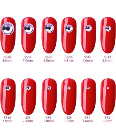 Yhmq 576PCS Nail Rhinestones & Crystals - Amethyst SS30 (6.4mm & 6.5mm) for Stunning Nail Art - Buy Online on SooperMarket.com