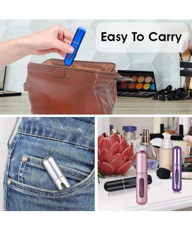 Rosiya Perfume Atomiser pack of 5pcs Perfume Travel Bottle 5ML Refillable Perfume Spray Bottle Easy to Refill Empty Atomiser Bottle for Purse Handbag Pocket and Luggage (Matte) Matte Pack of 5 - Buy Online on SooperMarket.com