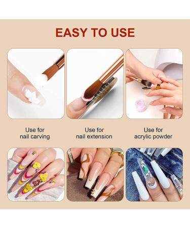 Saviland 6PCS Kolinsky Acrylic Nail Brush Set for Acrylic Powder Application - Sizes 4/6/8/10/12/14 - Buy Online on SooperMarket.com