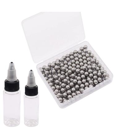 weideer 220pcs Paint Mixing Balls Metal Mixing Agitator Balls Nail Polish Mixing Balls 5.5mm/ 0.22 Stainless Steel Precision Bearing Balls K-084-220 220pcs 5.5mm