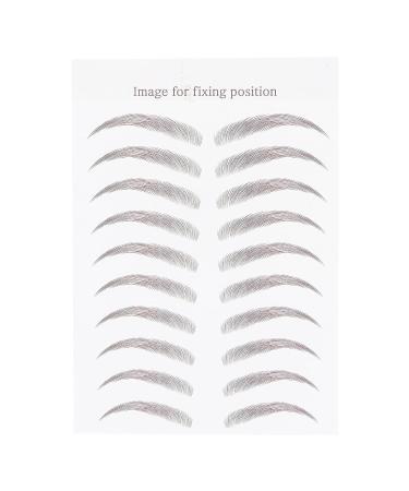 Waterproof 4D Eyebrow Tattoo Sticker - Long Lasting Grooming Shaping Eyebrow Transfers for Women (BROWN-09) - Buy Online on SooperMarket.com