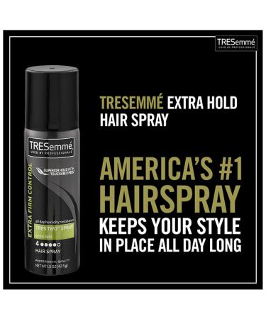 Tresemme Travel Size Hair Spray 3 Pack Tres Two Spray Extra Hold Styling Hair Spray with All Day Humidity Resistance Extra Firm Control Hairspray 1.5 oz Each - Buy Online on SooperMarket.com