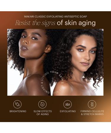 Makari Classic Exfoliating Antiseptic Soap (7oz) - Promotes Even Skin Tone, Detoxifies and Revitalizes Skin - For Dry, Oily, Normal, Maturing, and Combination Skin - Buy Online on SooperMarket.com
