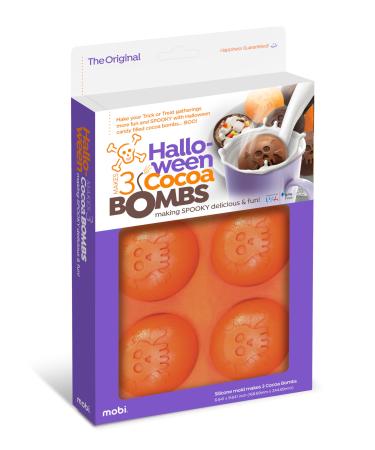 Mobi Hot Chocolate Cocoa Bombs Silicone Mold Skull for Making 3 "Bombs"