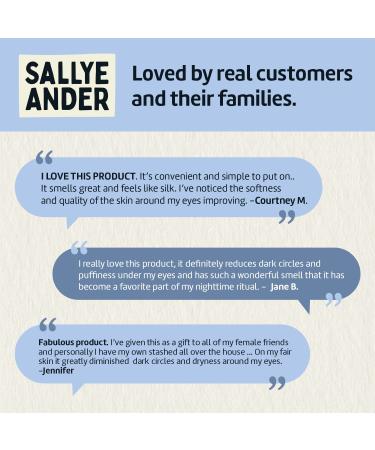 SALLYEANDER Nourish Under Eye Treatment for Dark Circles, Crow's Feet, Fine Lines & Puffiness - Handmade, Moisturizing & Restoring Tender Skin - Buy Online on SooperMarket.com