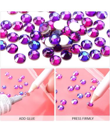 Yhmq 2880pcs Purple Velvet Rhinestones & Nail Crystals - SS10 (2.6mm & 2.8mm) for Stunning Nail Art - Buy Online on SooperMarket.com