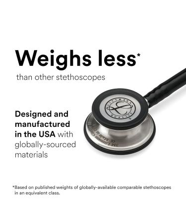 3M Littmann Classic III Stethoscope Champagne Finish | Black Tube | Smoke Stem | 69 cm - Buy Online on SooperMarket.com