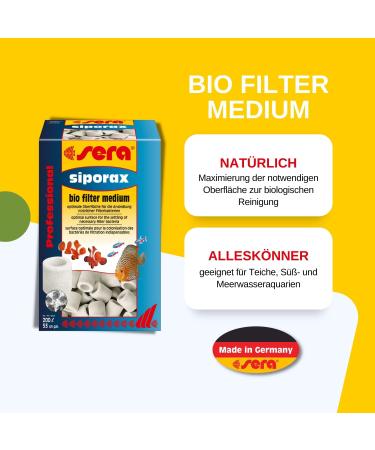 SERA SIBORAX Aquarium Filter Material 1000 ml | Best Biological Filter Medium | 100% Organic | Ideal for Aquarium Filtration - Buy Online on SooperMarket.com