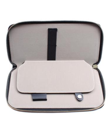 Compact Leather Scissor Case Storage Organizer Perfect for Hair Salons and Stylists Fits 4 Scissors