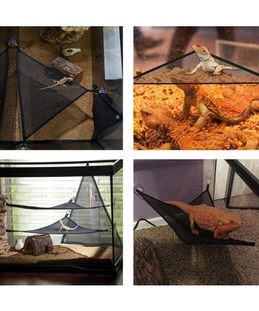 2 Pcs Mesh Reptile Hammocks Lizard Hammock Mesh Lizard Hammock Breathable Reptile Hammock Reptile Hammock Toy Triangular Hanging Net Reptile Hammock for Reptiles Such as Lizards Geckos (30x30x30) - Buy Online on SooperMarket.com