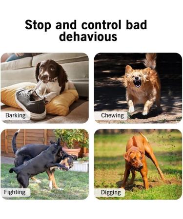 Queenmew Anti Bell Device for Dogs - 3 Modes Ultrasound Bark Control 33ft Range IPX4 Waterproof - Effective Training for Large & Small Dogs Indoors & Outdoors - Buy Online on SooperMarket.com