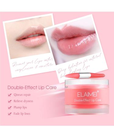 Strawberry Lip Scrub & Sleeping Mask for Overnight Moisture & Repair | Lip Treatment for Peeling, Chapped Skin | Lip Primer & Repair Balm - Buy Online on SooperMarket.com