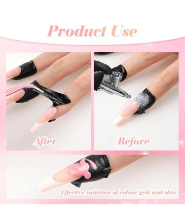 100PCS Nail Polish Protector - UV Gel Nail Stickers & Cuticle Tape for Perfect DIY French Tip Nail Art - Buy Online on SooperMarket.com