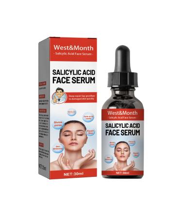 Salicylic Acid Serum For Acne Blackhead & Open Pores Refreshing Facial Essence Moisturizer Mild Exfoliating Salicylic Acid for All Skin Types