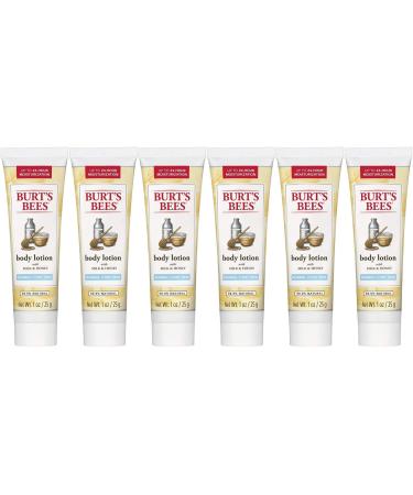 Burt's Bees Body Lotion Naturally Nourishing Milk and Honey 1 Ounce (Pack of 6)