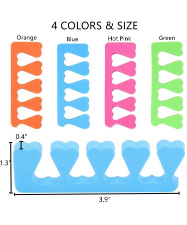 48pcs Sponge Toe Separators Pedicure Set | Premium Nail Art Tool Kit in 4 Fun Colors for Perfect Polishing - Shop Now - Buy Online on SooperMarket.com