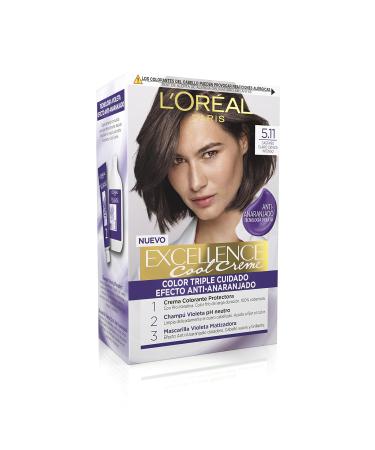 L'Or al Paris Excellence Cool Creme Ink Permanent Hair Color 5.11 Light Ash Brown - 1 Pack International Shipping Available - Buy Online on SooperMarket.com