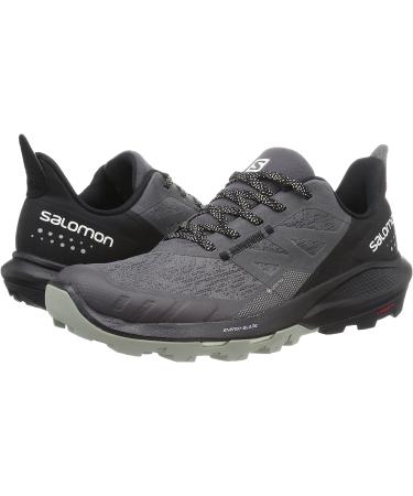Salomon Men's OUTPULSE Gore-Tex Hiking Shoes 11.5 - Magnet/Black/Wrought Iron | Waterproof Outdoor Shoe - Buy Online on SooperMarket.com