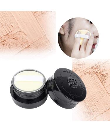 Vintage Rose Makeup Container - Empty Loose Powder Dispenser & Cosmetic Case with Puff (Black) | International Shipping Available - Buy Online on SooperMarket.com