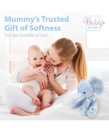 Blue Elephant Teddy Cuddly Toy for Babies | Baby Box Shop - Buy Online on SooperMarket.com