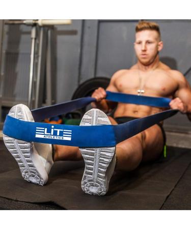 Pull Up Resistance Bands Set - Assist Exercise Bands for Stretching Mobility & Resistance Training - Long Workout Bands in Blue - Buy Online on SooperMarket.com