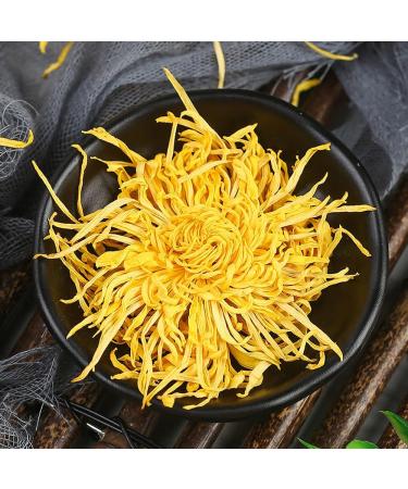 SIJIYUNLI-Golden Chrysanthemum 20g/0.7oz Non caffeinated loose tea floral tea suitable for people with breath clearing internal heat White Chrysanthemum Flower Tea Flower Tea - Buy Online on SooperMarket.com
