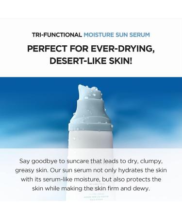 SKIN1004 Hyalu-CICA Water-Fit Sun Serum 1.69 fl. oz (50ml) - Hydrating Formula for Sensitive Skin [No White Cast] - Buy Online on SooperMarket.com