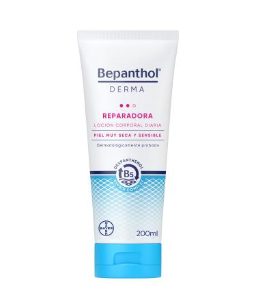 Moisturizing body cream for dry skin - Bepanthol Derma Repair Body Lotion - Immediate and permanent moisture supply for very dry and sensitive skin daily without perfume without perfume 200 ml (1 Pack)