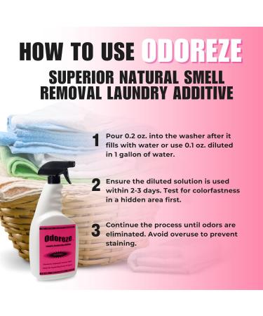 Natural Clothing Smell Removal Laundry Additive | 32 oz Makes 128 Gallons | Effective Laundry Odor Remover - Buy Online on SooperMarket.com