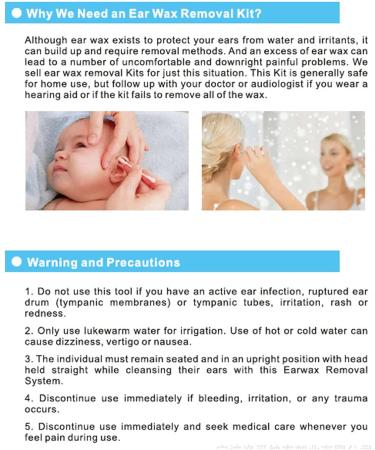 500ml Ear Washer Bottle System - Professional Ear Cleaning Kit for Effective Ear Wax Removal at Home - Buy Online on SooperMarket.com