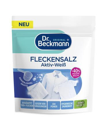 Dr.Beckmann powder stain salt active-white |For whiter laundry |Looks against more than 100 stains |including dosing spoon |400g 1 -pack