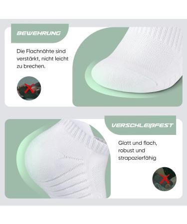 Mowenti Unisex Sports Sneaker Socks - 8 Pairs Breathable Cotton Frote Tennis & Running Socks (Size 39-42) - Perfect for Hiking & Daily Wear - Buy Online on SooperMarket.com