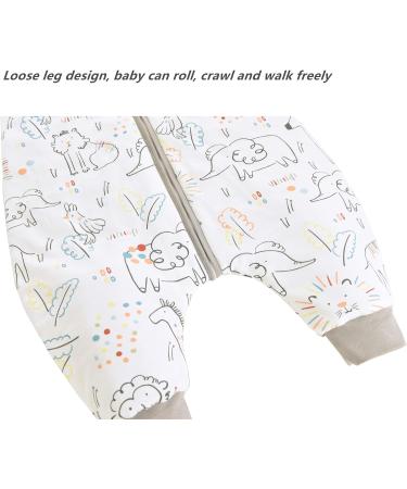 Chilsuessy Toddler Sleeping Bag with Feet | 2.5 Tog Baby Sleep Sack with Legs | CPC Certified Infant Cotton Wearable Blanket | Happy Zoo Design | 80cm/2-3 Years - Buy Online on SooperMarket.com