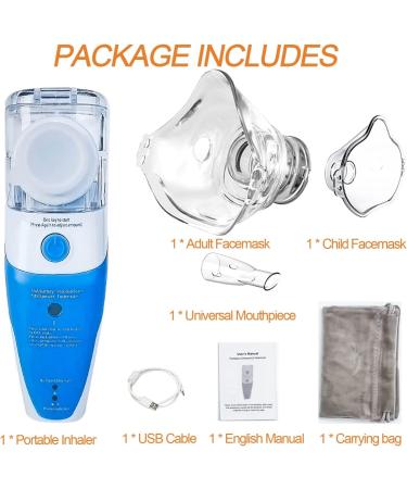 Portable Ultrasonic Mesh Nebulizer for Breathing Treatment - OTC, Self-Cleaning Mode, Adjustable Gear - Ideal for Adults & Kids - Buy Online on SooperMarket.com