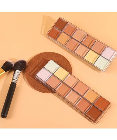 Joyeee 12 Colors Cream Conceal and Correct Concealer Palette Camouflage Makeup Contouring Foundation Kit with 11pcs Bamboo Brushes Makeup Brushes 1.00 g (Pack of 1) D - Buy Online on SooperMarket.com