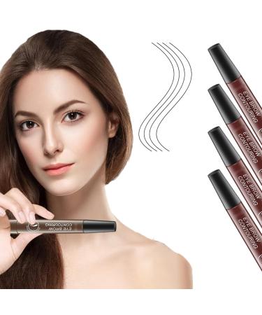 4Pcs Nexavale Eyebrow Pencil Nexavale Magic Eyebrow Pencil 2024 New Magic Eyebrow Pencil Nexavale (Red Brown)