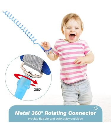 Zooawa Toddler Leash 2Pack  Toddler Kids Harness Anti Lost Wrist Link with Magnetic Lock  Reflective Safety Baby Child Walking Hook and Loop Wristband Leash for 3 Years Old Boys Girls  Blue+Pink - Buy Online on SooperMarket.com