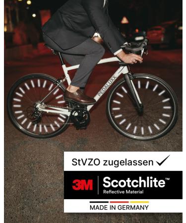 PEDALUXX Spoke Reflectors - 72 PC Set for 1 Bicycle | StVZO Approved with 3M Scotchlite Reflective Material - Buy Internationally! - Buy Online on SooperMarket.com