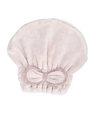 MAGICLULU 1pc Shower Cap Curls Fabric Girl Hair Dryer Beige 27x25cm