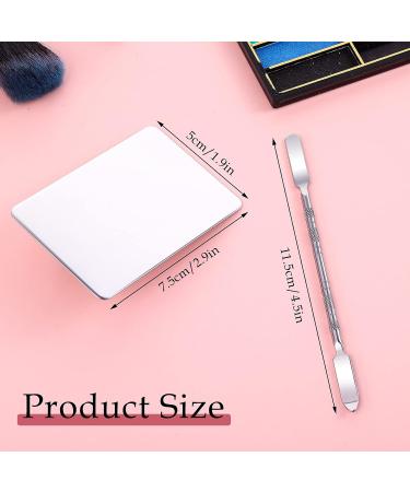 Buy Stainless Steel Makeup Mixing Palette & Spatula | Professional Cosmetic Foundation & DIY Art Supplies - Buy Online on SooperMarket.com