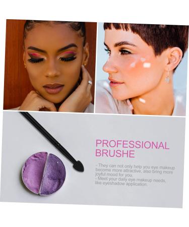 PLAFOPE 5pcs Silicone Eyeshadow Brush Cream Applicator Lip Balm Creamy Aluminum Cosmetic Eye Shadow Brush 13x1cm Black - Buy Online on SooperMarket.com
