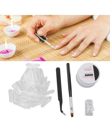 Nail Extension Gel Set Nail Shaping Clip Nail Tips Nail Pen Tweezers Long Lasting Nail Extension Strengthen Gel for Nail Salon - Buy Online on SooperMarket.com