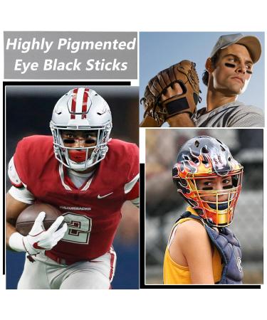3PCS Sports Eye Black Stick  Professional Eyeblack Face Paint Sports Football Baseball Softball Eye Black Face Body Paint Stick for Eyeblack Makeup Game Halloween Cosplay Party - Buy Online on SooperMarket.com