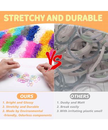 WIVOWI 5800+ Loom Bands Bracelets Making Kit - 24 Colors Premium Quality Rubber Bands Refill Kit for Kids DIY Gift - Buy Online on SooperMarket.com