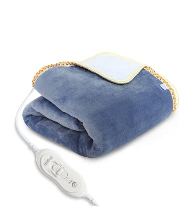 SXCDD Blue Electric Heated Blanket High Low Temperature 3 Heat Settings Flannel Lovely Blanket 180 x 90 cm