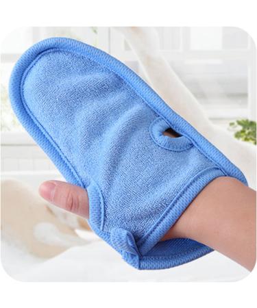 3 Pcs Exfoliating Gloves Set for Shower or Bath | Scrub Mittens in 3 Colours - Buy Online on SooperMarket.com