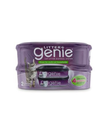 Litter Genie Standard Refill Cartridge for Cat Litter Disposal System Pack of 2 2 CT